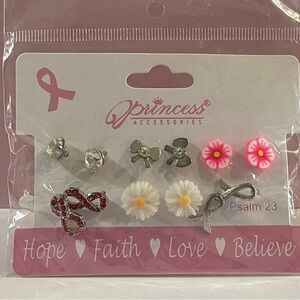 NEW Princess Access. Assorted 6 piece earrings.
